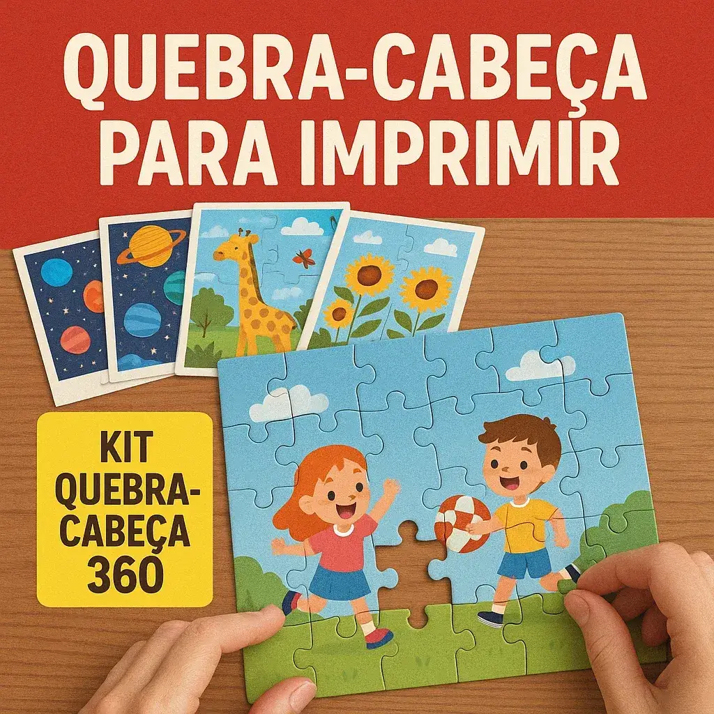 Quebra-Cabeça para Imprimir em PDF