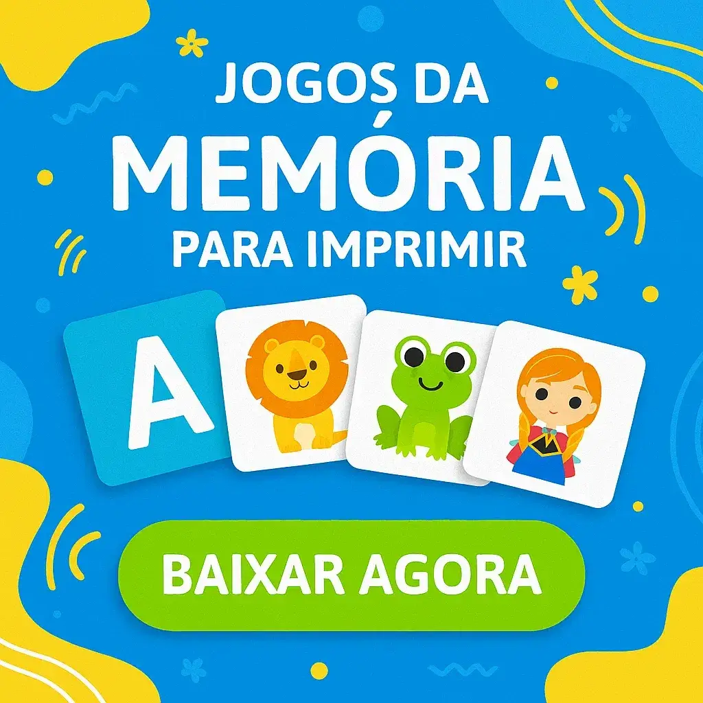 Jogo da Memória para Imprimir em PDF