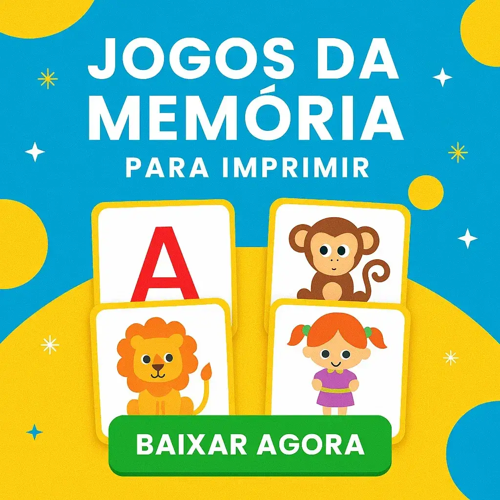 Jogo da Memória para Imprimir em PDF