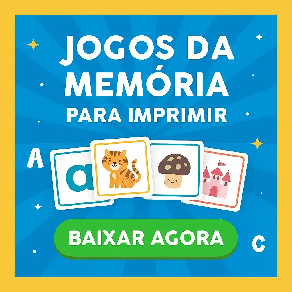 Jogo da Memória para Imprimir em PDF