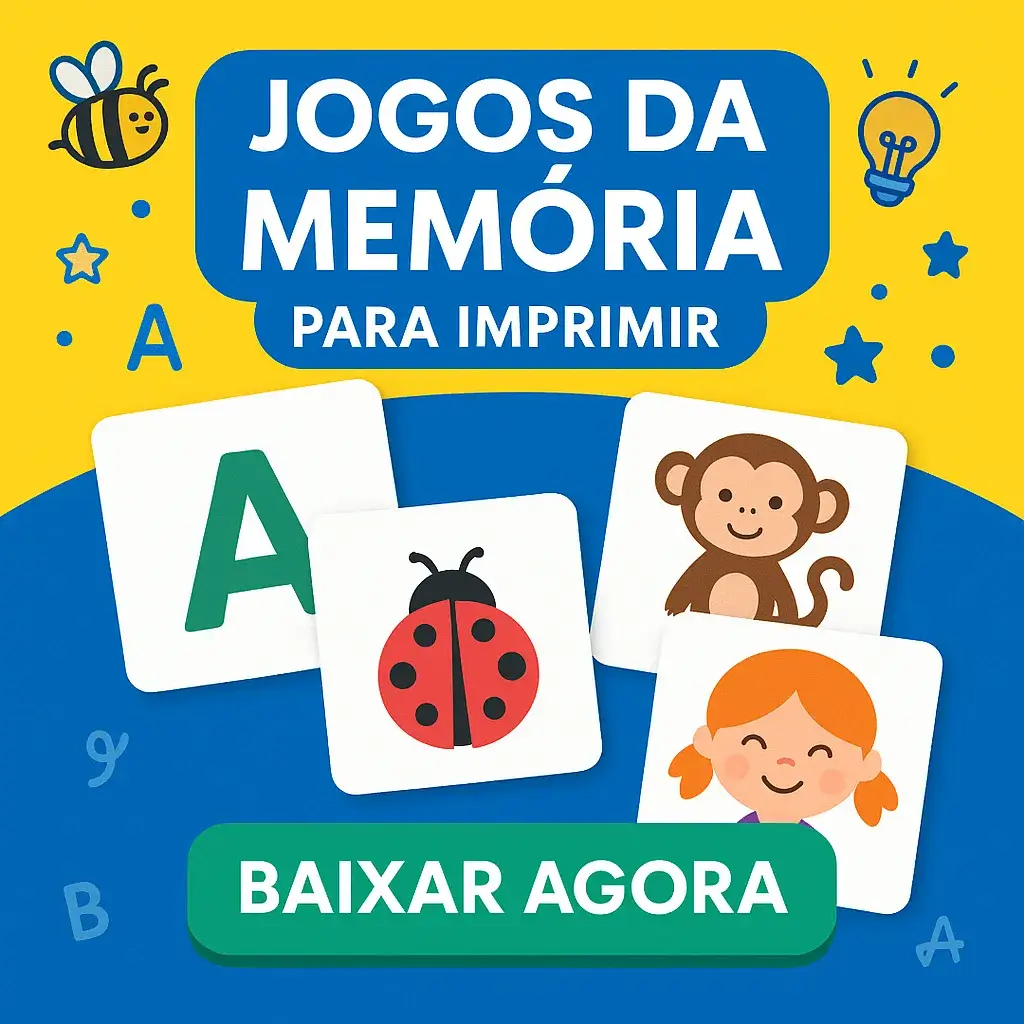 Jogo da Memória para Imprimir em PDF