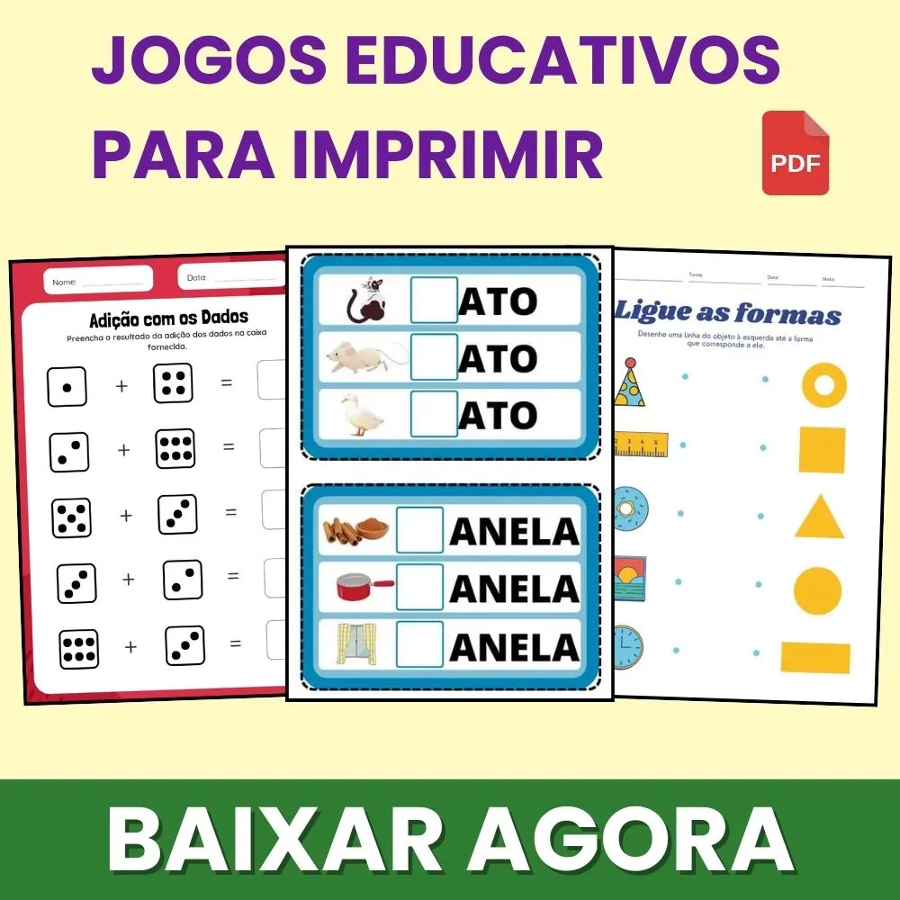 Jogos Educativos para Imprimir PDF