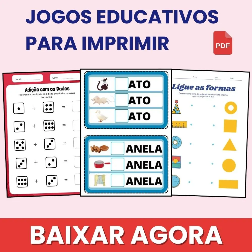 Jogos Educativos para Imprimir PDF