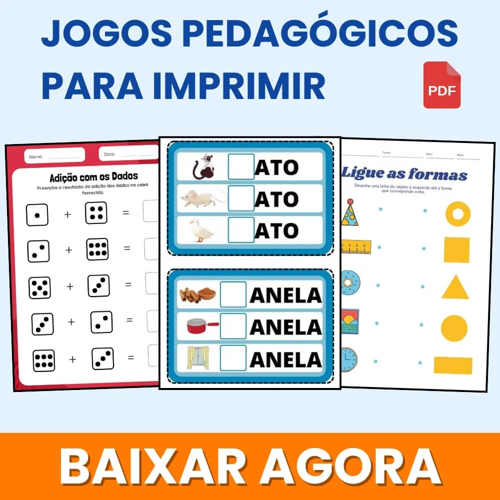 Jogos Pedagógicos para Imprimir PDF