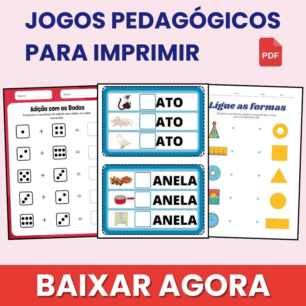 Jogos Pedagógicos para Imprimir PDF
