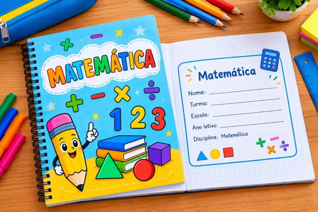 Identifique e personalize o caderno