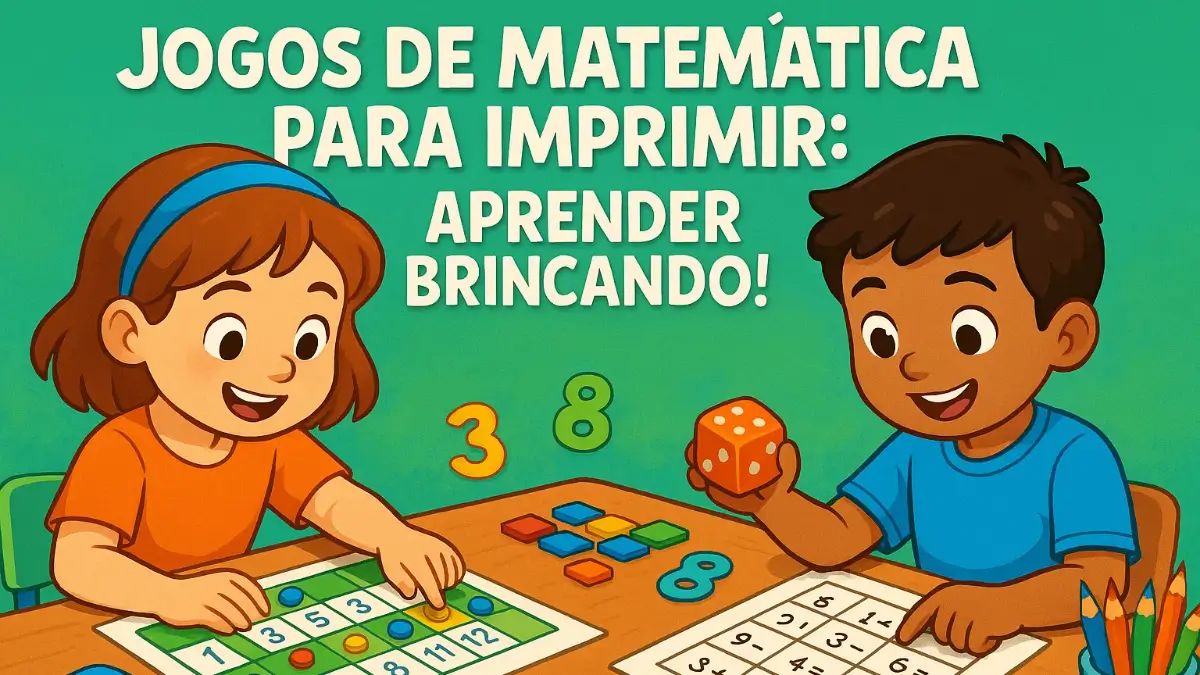 5 Jogos de matemática para imprimir e praticar em casa ou na sala de aula