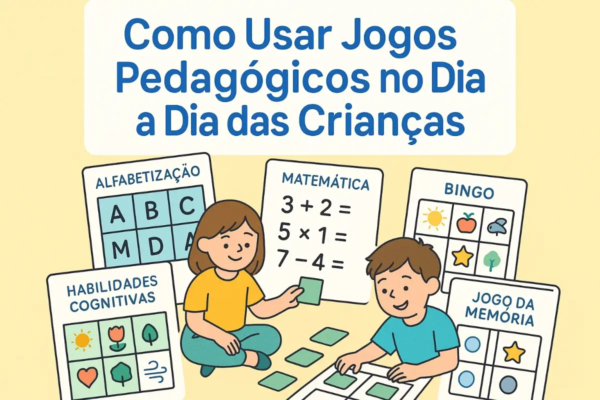 Como usar jogos pedagógicos para imprimir no dia a dia das crianças
