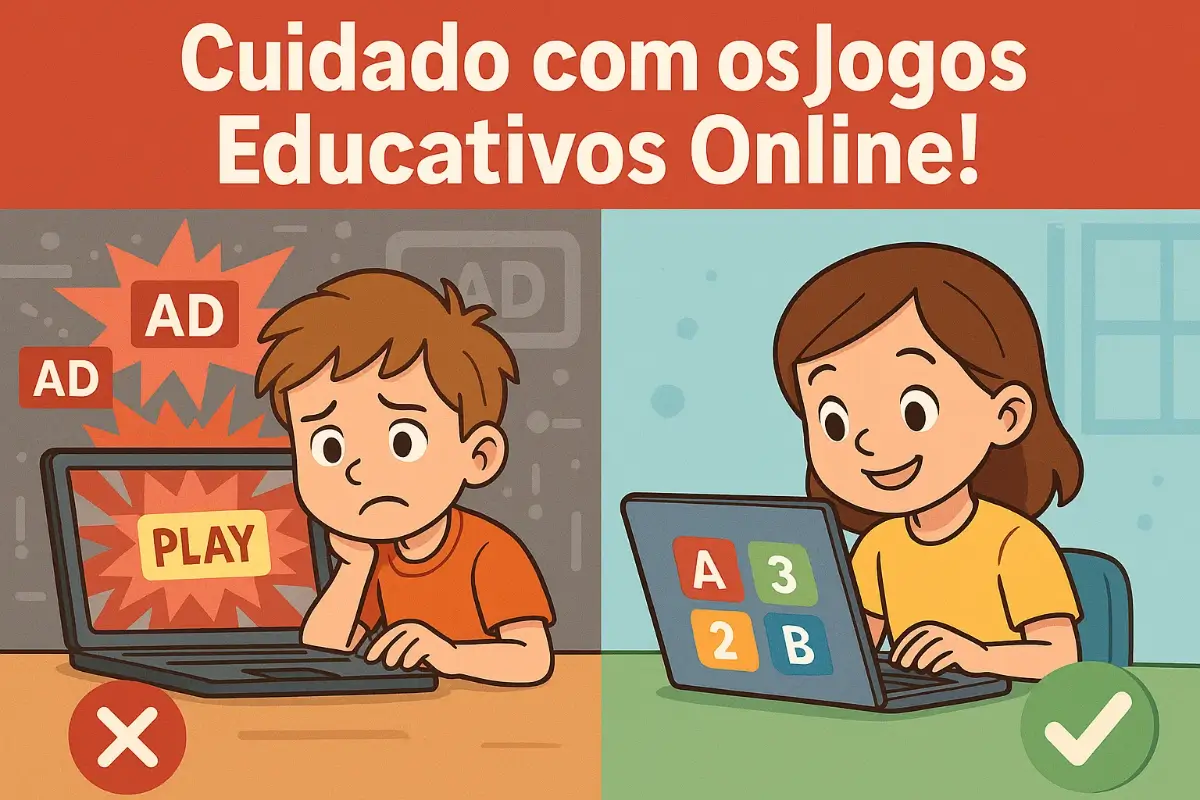 Cuidado com os Jogos Educativos Online! Veja o que evitar e o que usar