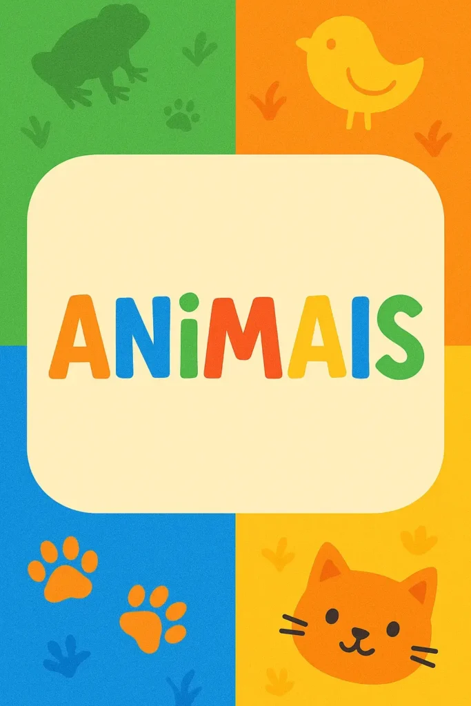 Jogo da memória para imprimir em PDF sobre Animais