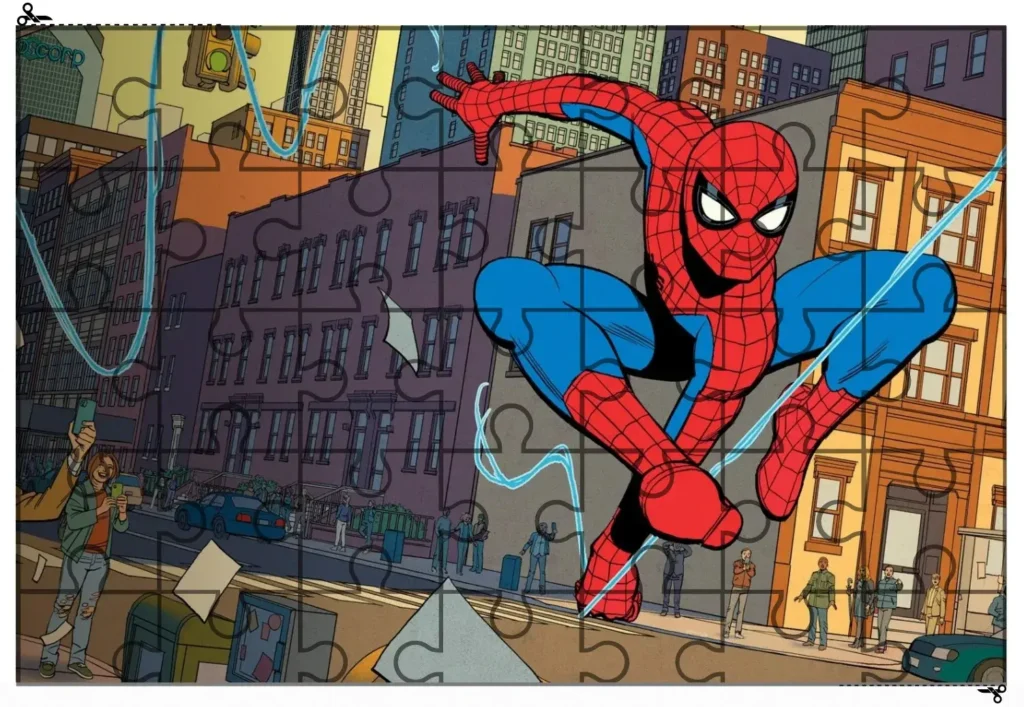 Quebra-Cabeça para Imprimir PDF Homem Aranha