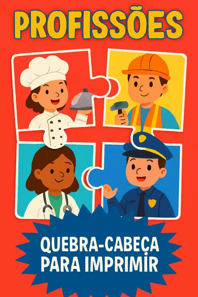 Quebra-Cabeça para Imprimir em PDF Infantil