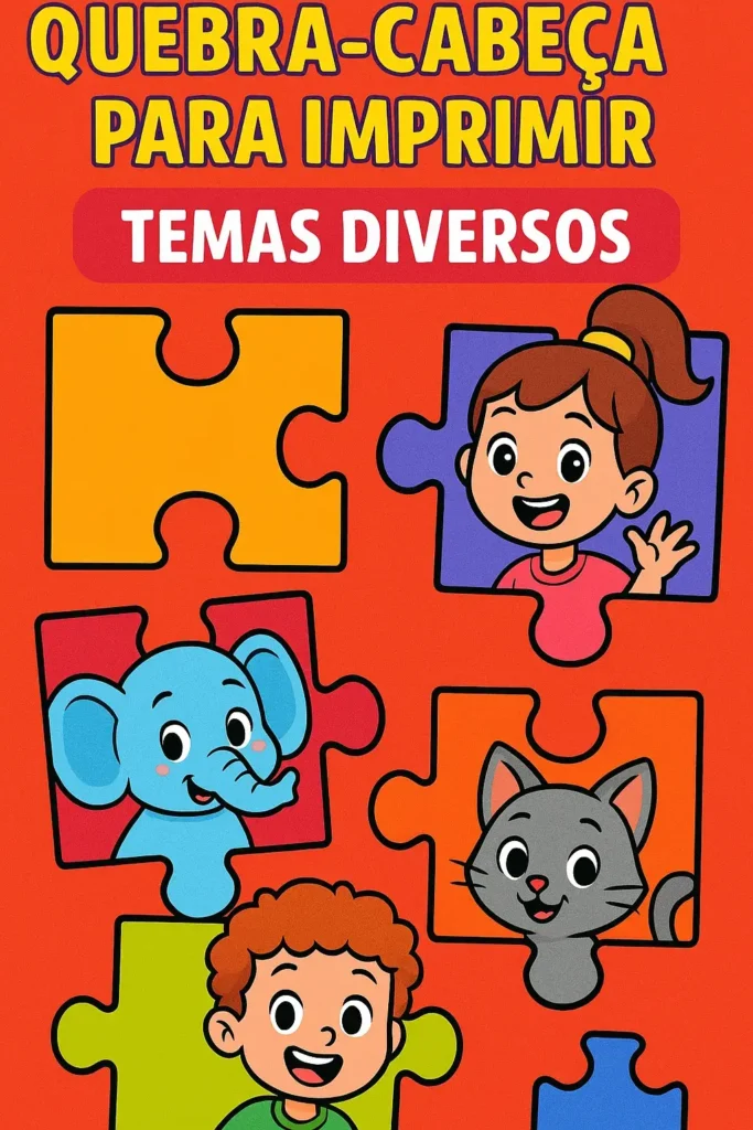 Quebra-Cabeça para Imprimir em PDF Infantil