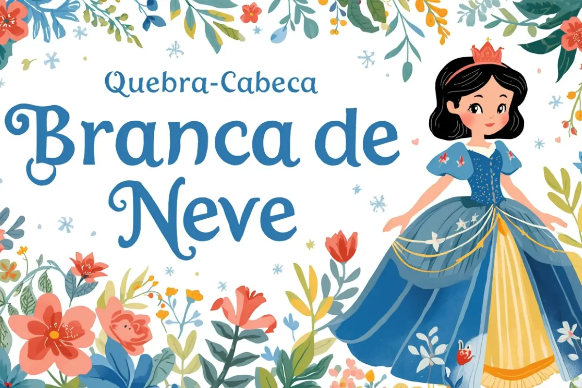 Quebra-Cabeça Branca de Neve para Imprimir