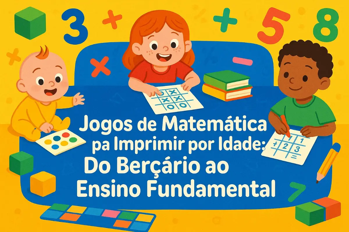Jogos de matemática para imprimir por idade: Do berçário ao ensino fundamental