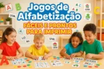 Jogos de Alfabetização Fáceis e Prontos para Imprimir