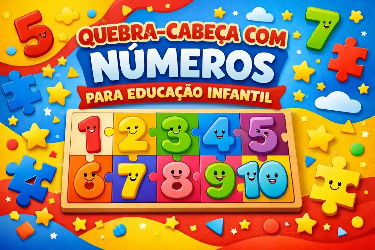 Quebra-Cabeça com Números para Educação Infantil