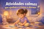 Atividades calmas para o fim do dia que ajudam a criança a dormir melhor