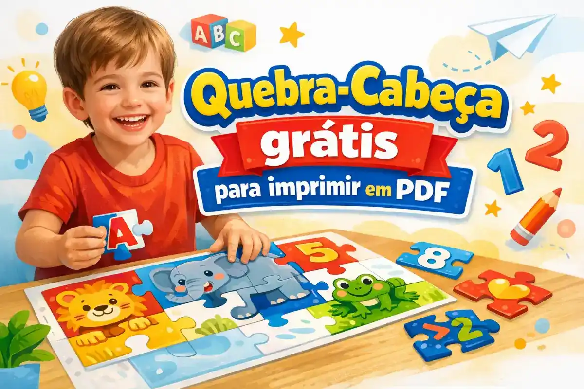 Quebra-Cabeça grátis para imprimir em PDF