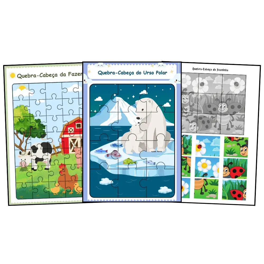 Quebra-Cabeça para Imprimir em PDF Grátis