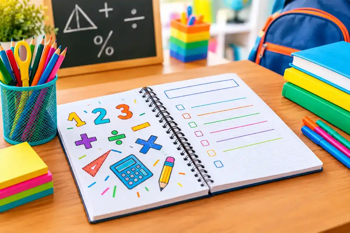 Como organizar o caderno de matemática para volta às aulas